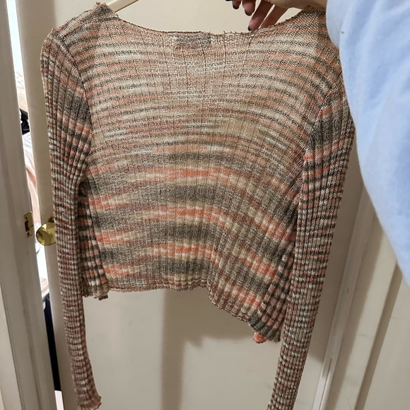 Isalis orange and brown sweater size small - Picture 2 of 2